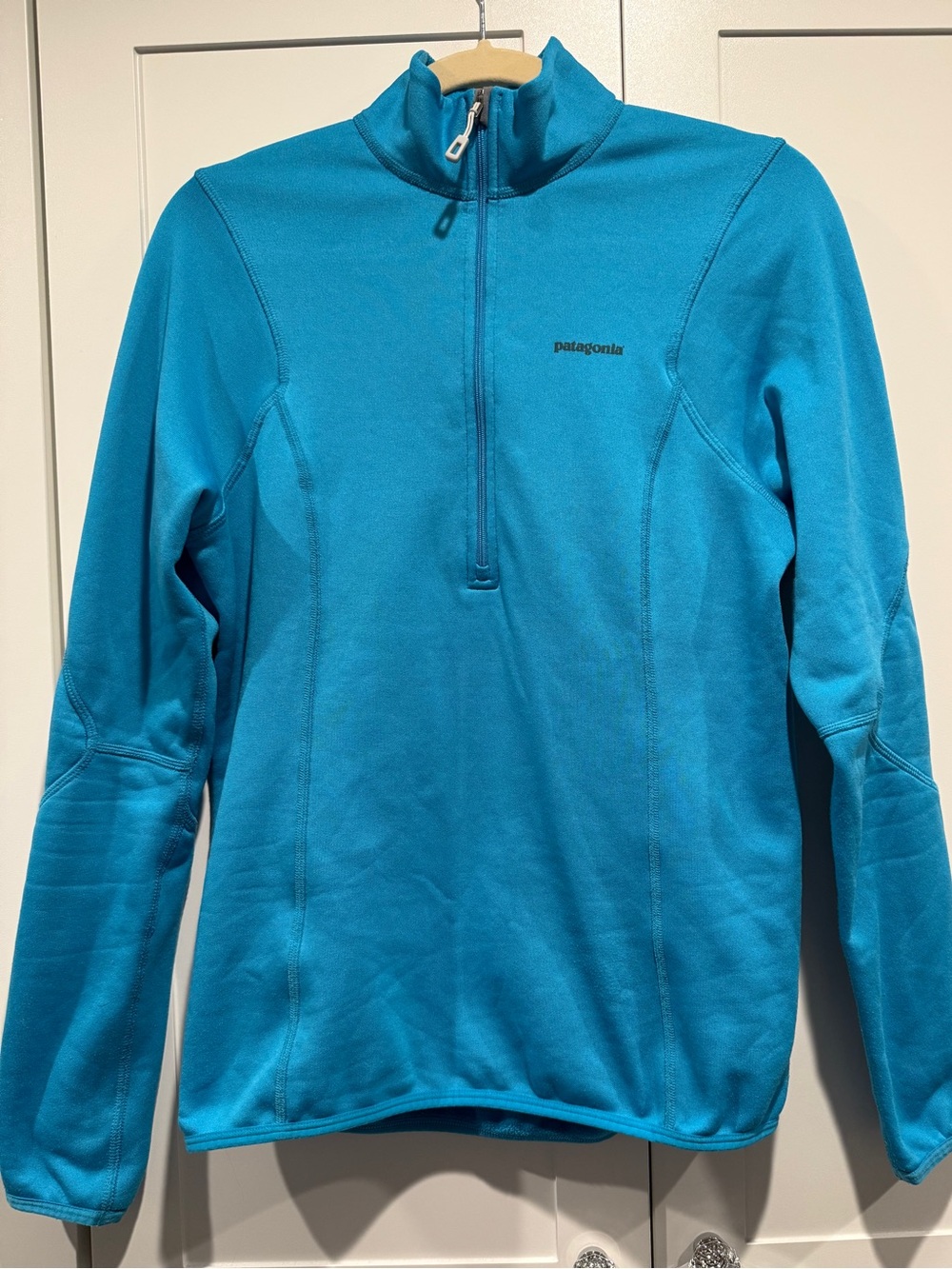 Patagonia Women’s Quarter-Zip Fleece Pullover - Teal Blue